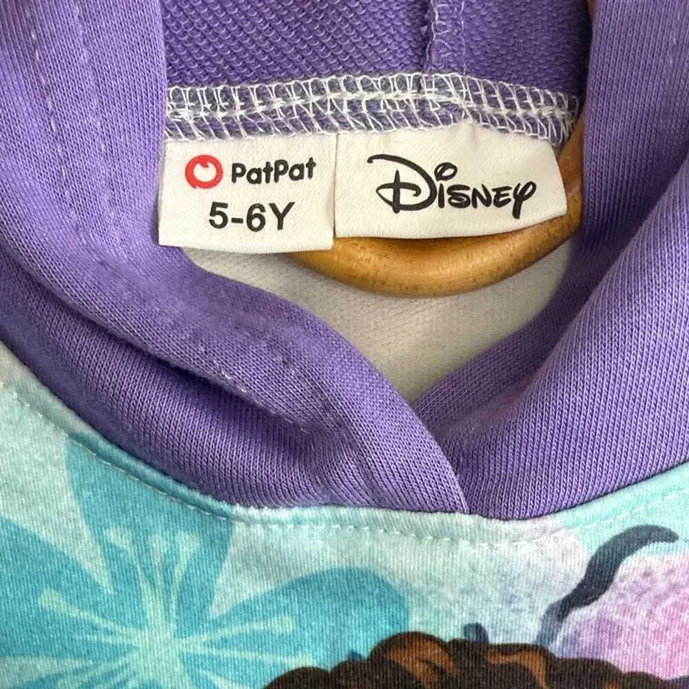 Disney Moana-themed Purple Kids Hoodie Size 5-6 Years